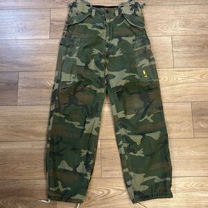 Vintage 90s Wear First Camo Cargo Pants 29x30 Made in Russia Y2K